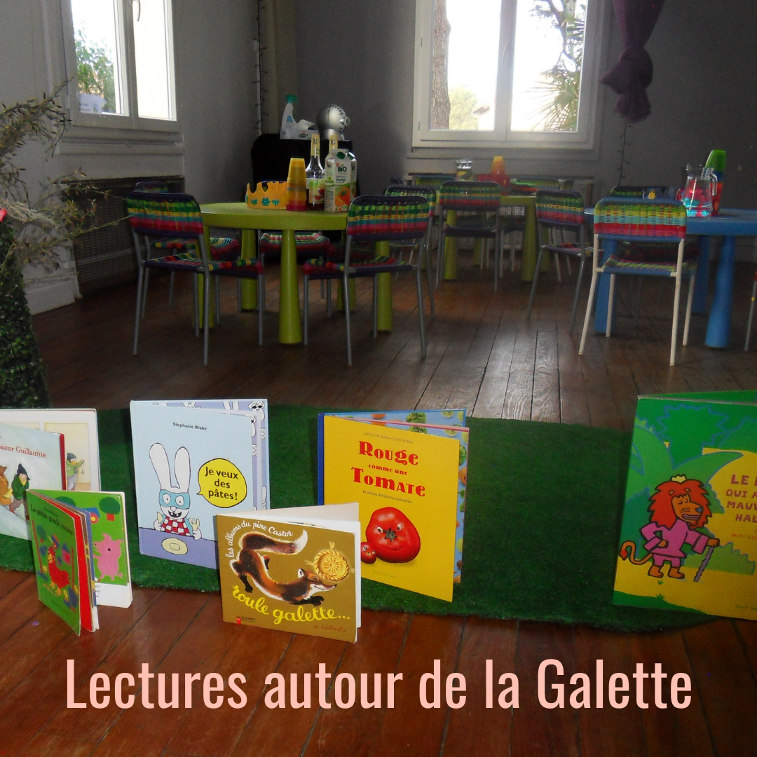 partage de galette avec enfants