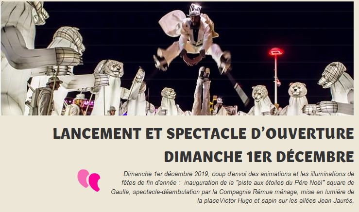 Ouverture spectacle de noël